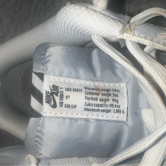 White reflective Air Force ones - Picture 3 of 4